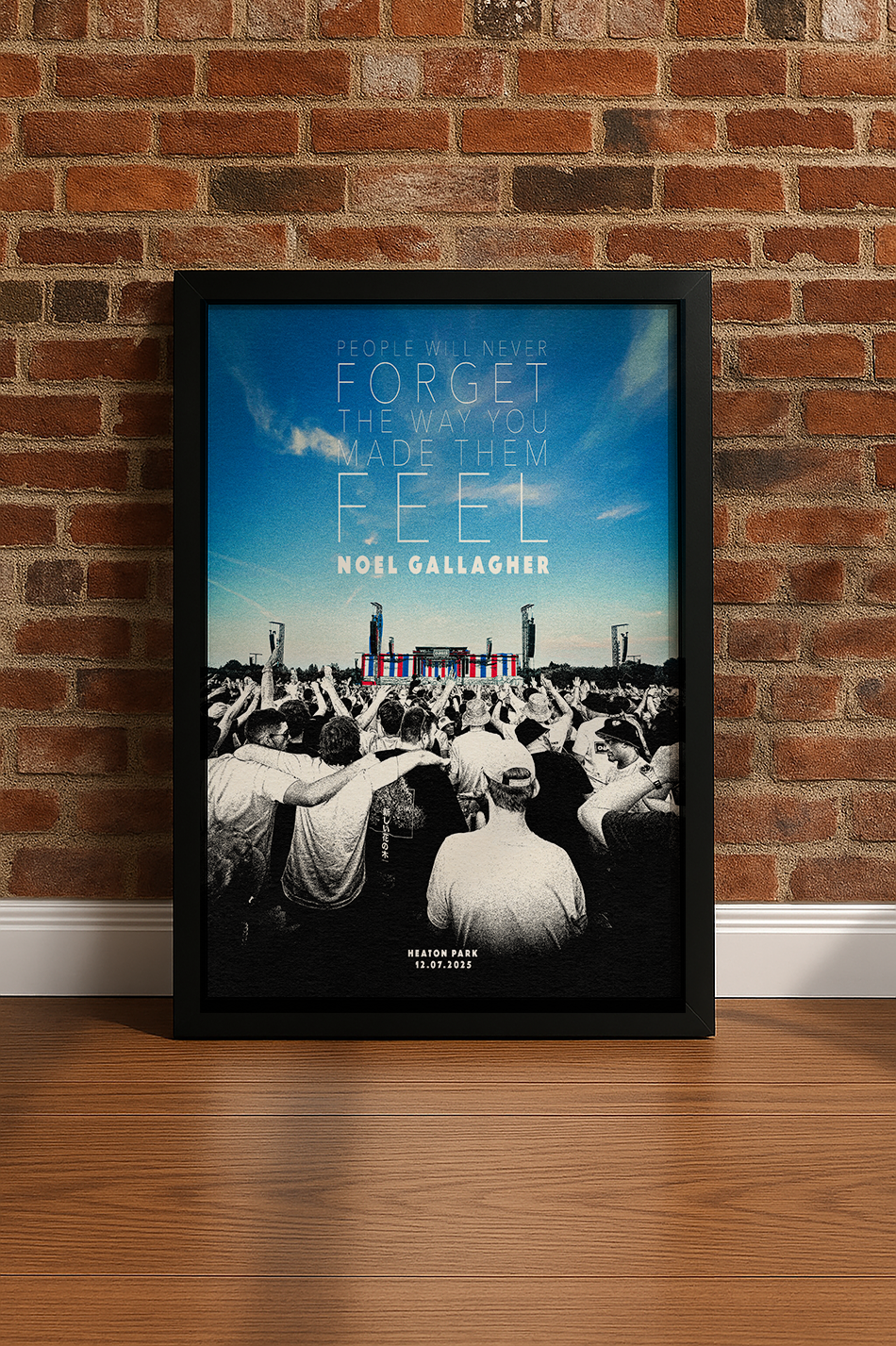 Oasis Live in 25 poster
