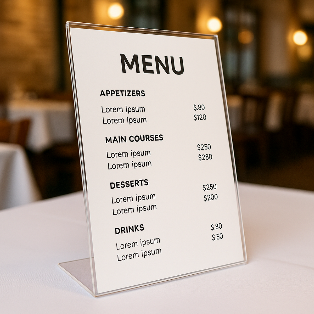 Acrylic Display Topper