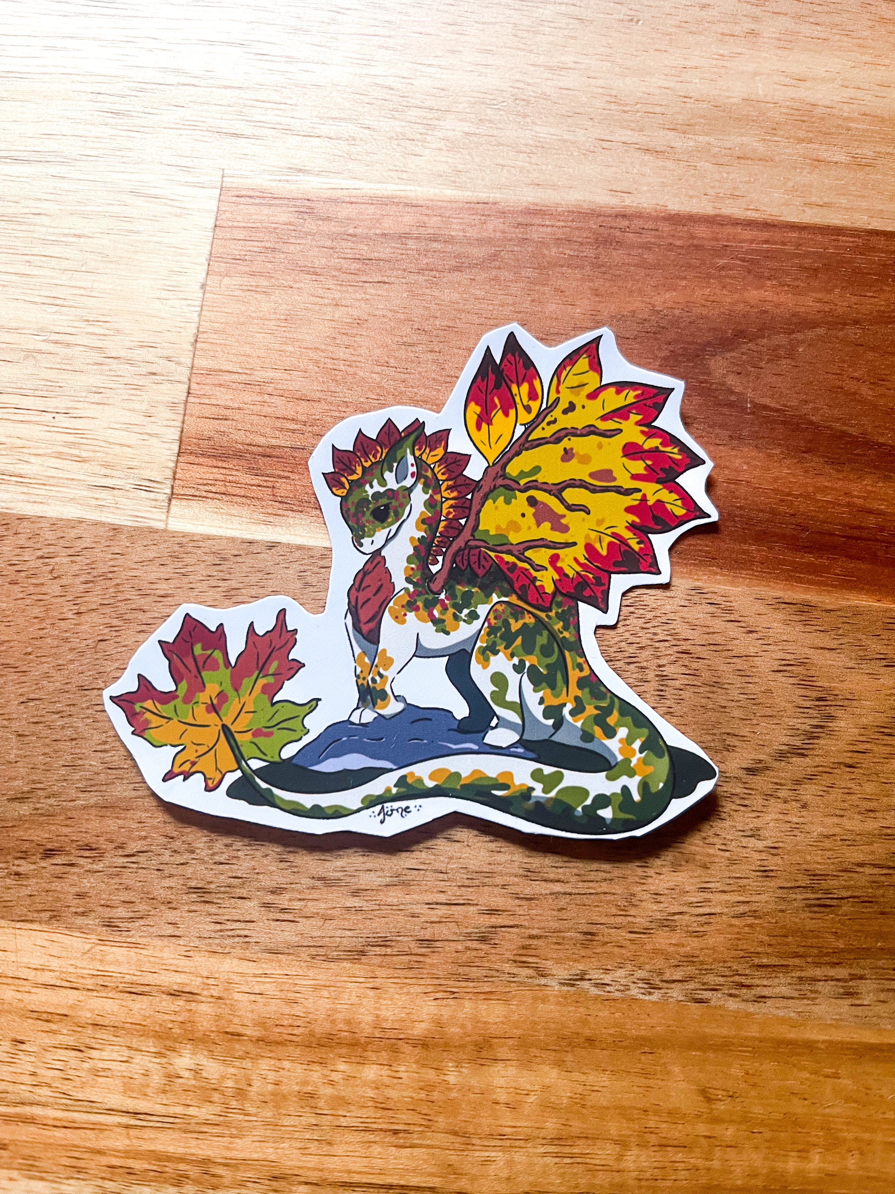 Autocollant Dragon automne