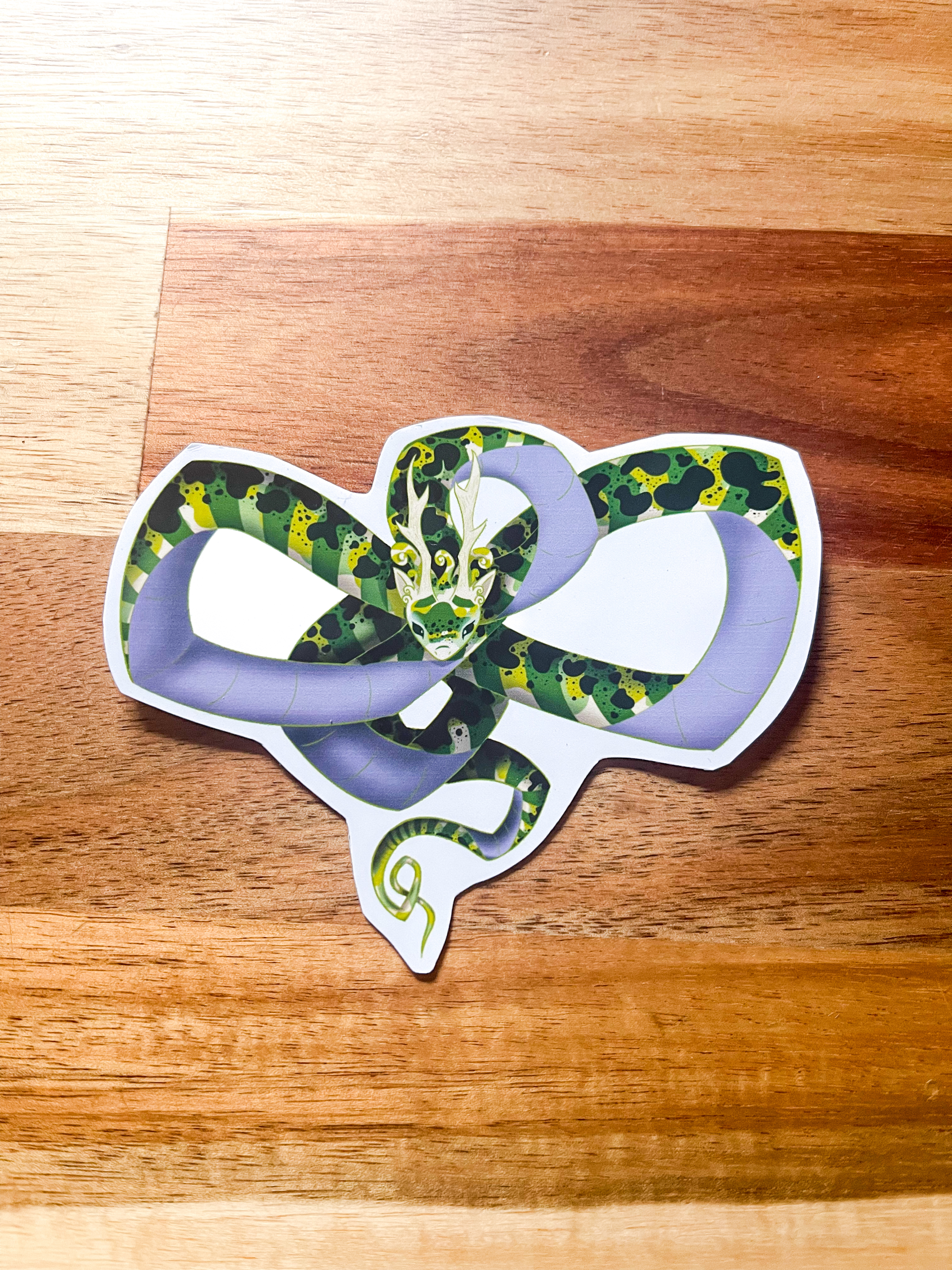 Autocollant Dragon vert