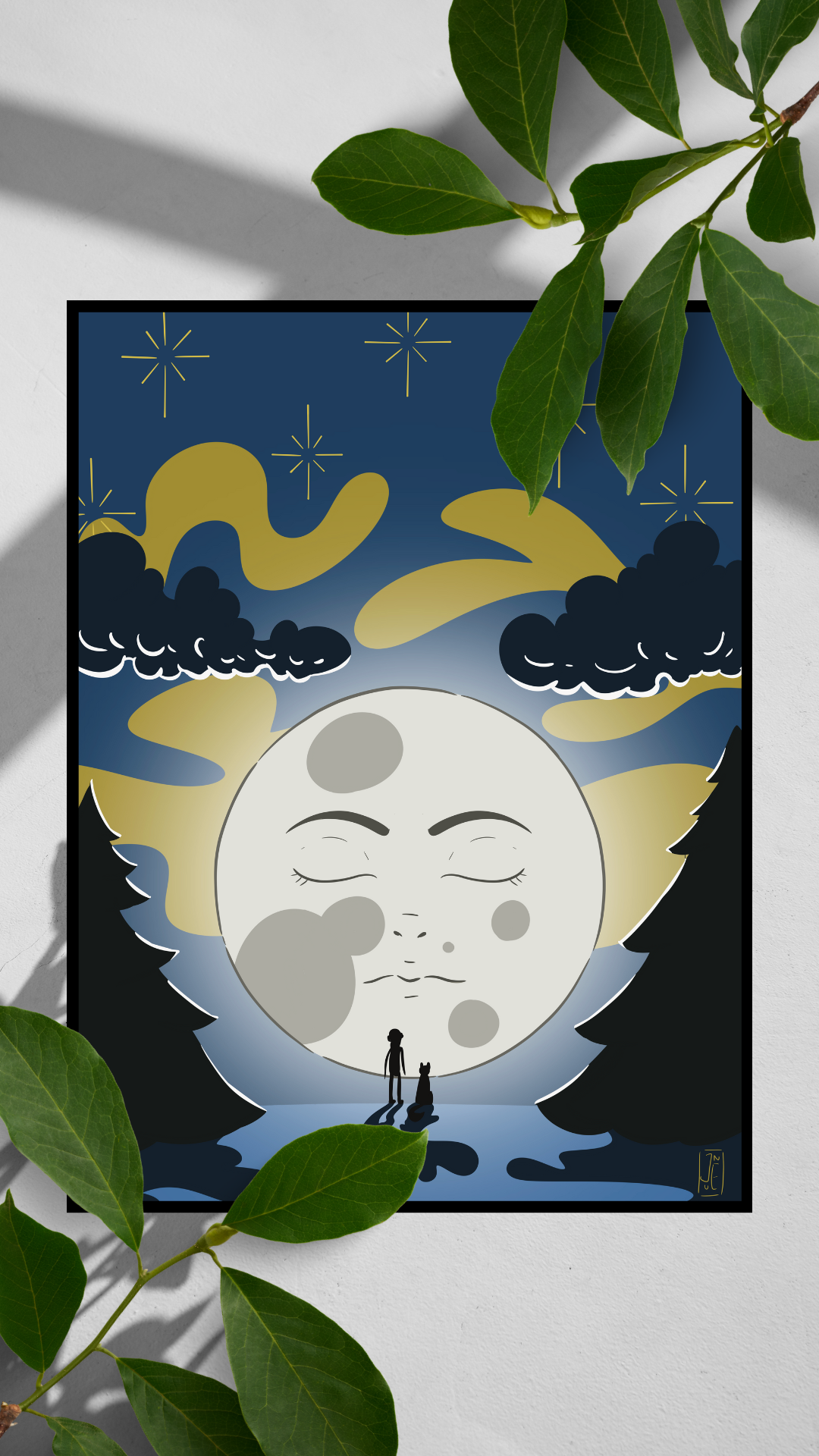 Illustration Full Moon