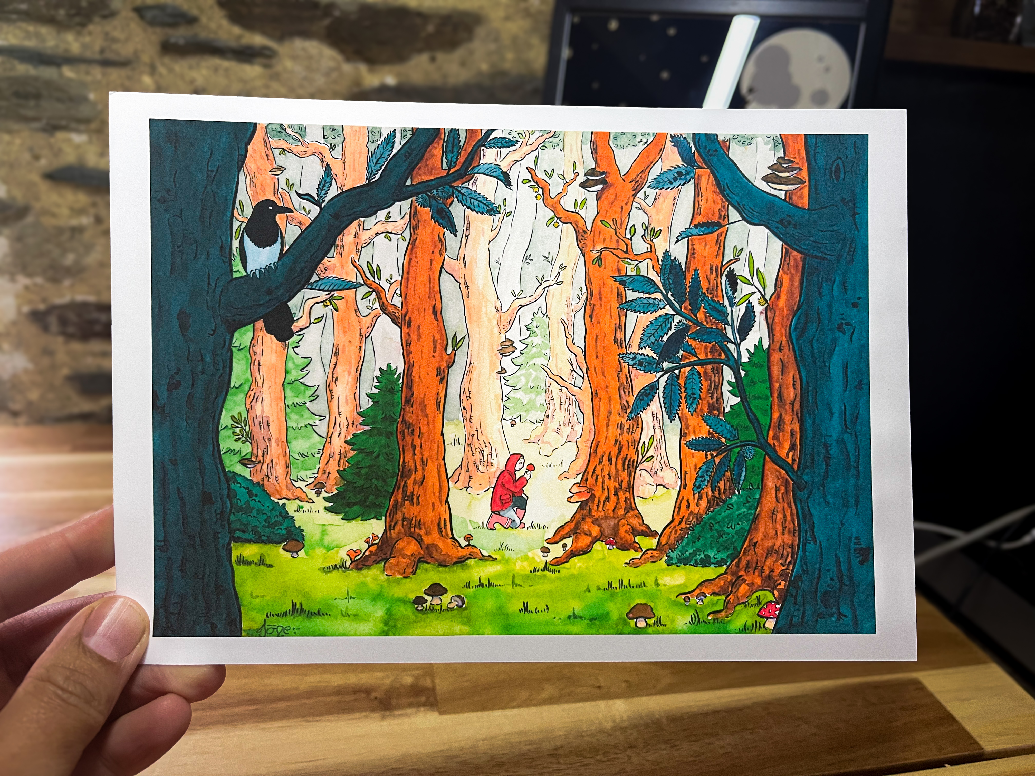 Illustration In the Forest