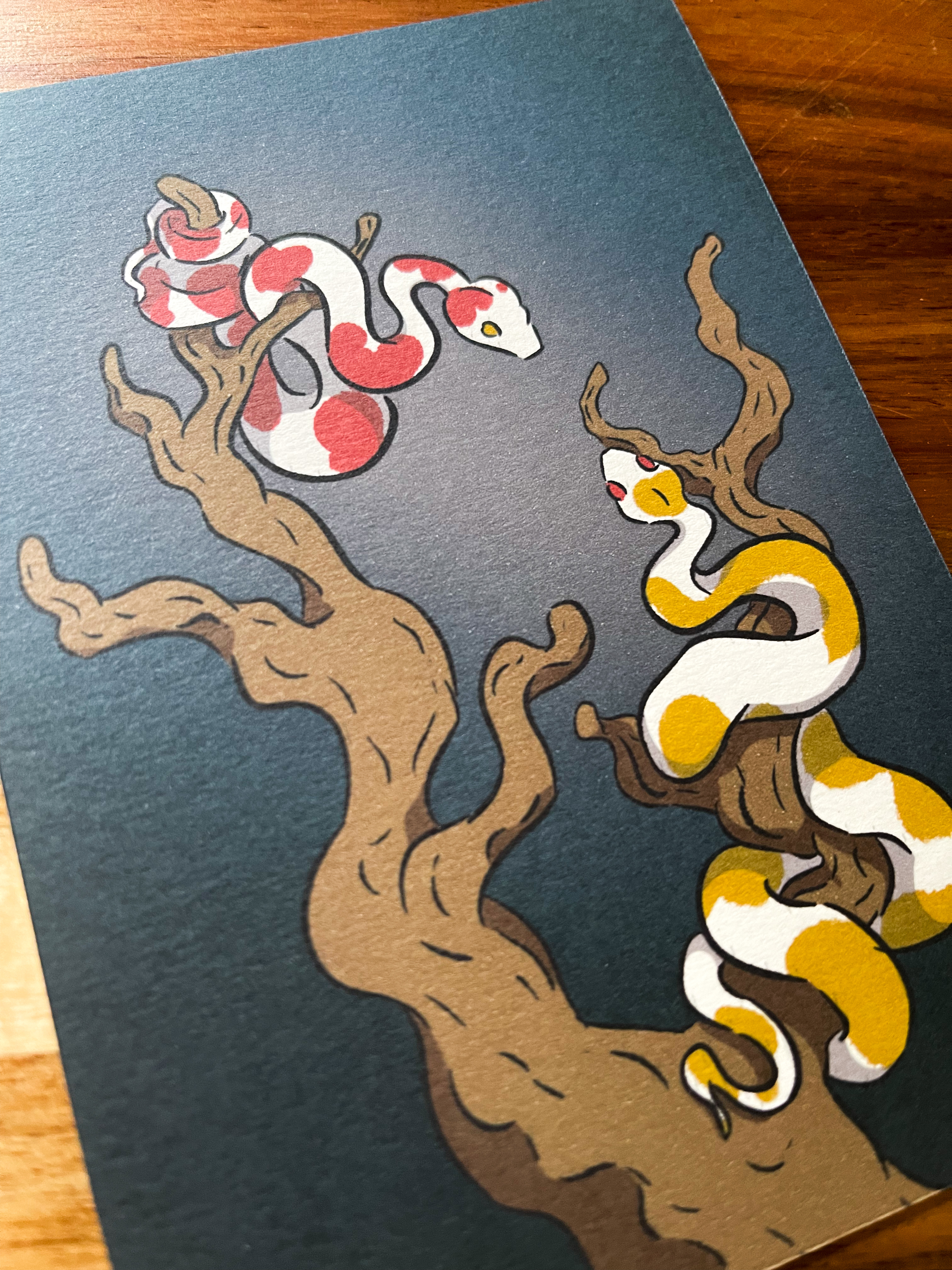 Carte postale Snakes