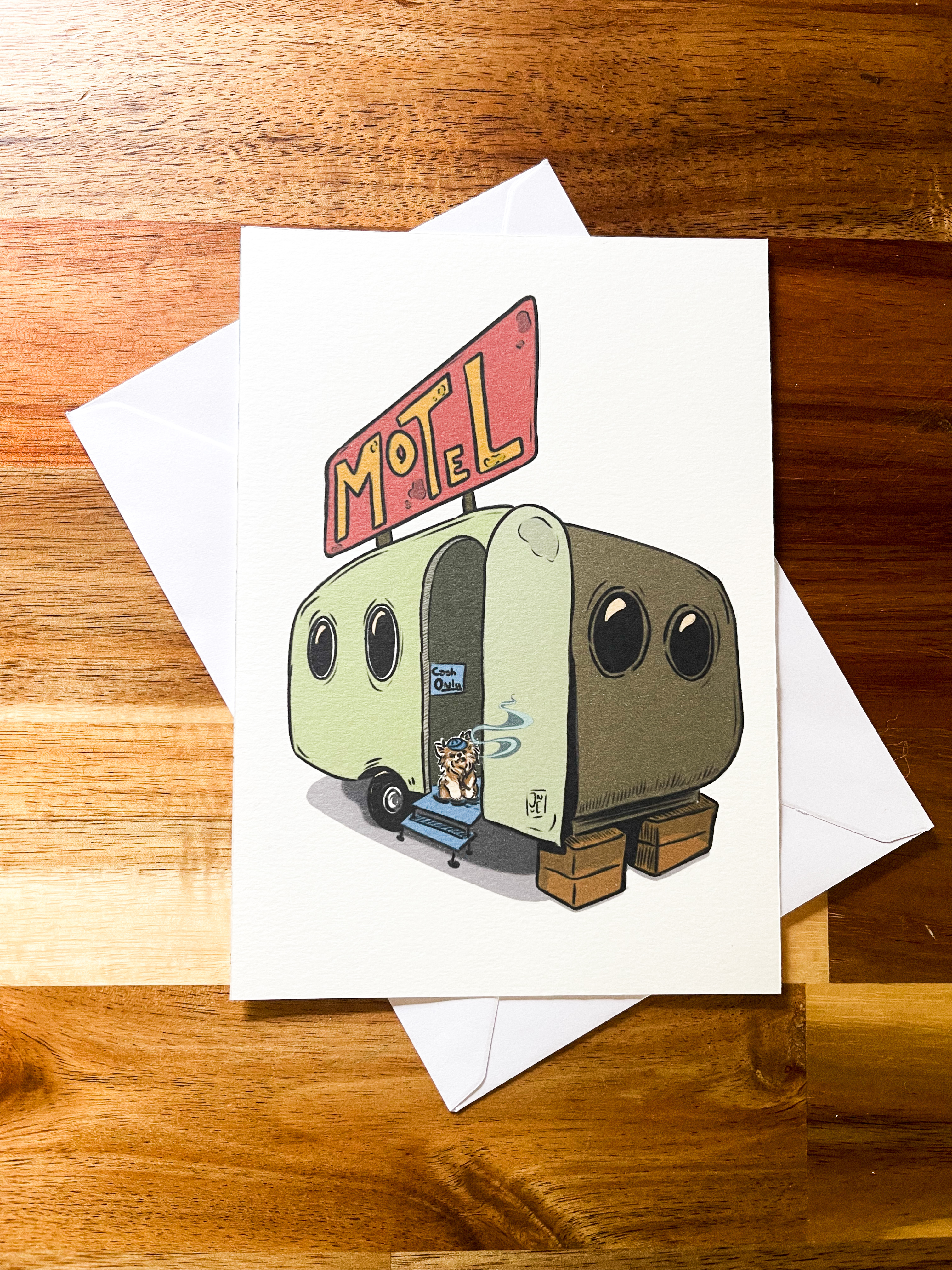 Carte postale 'Motel'