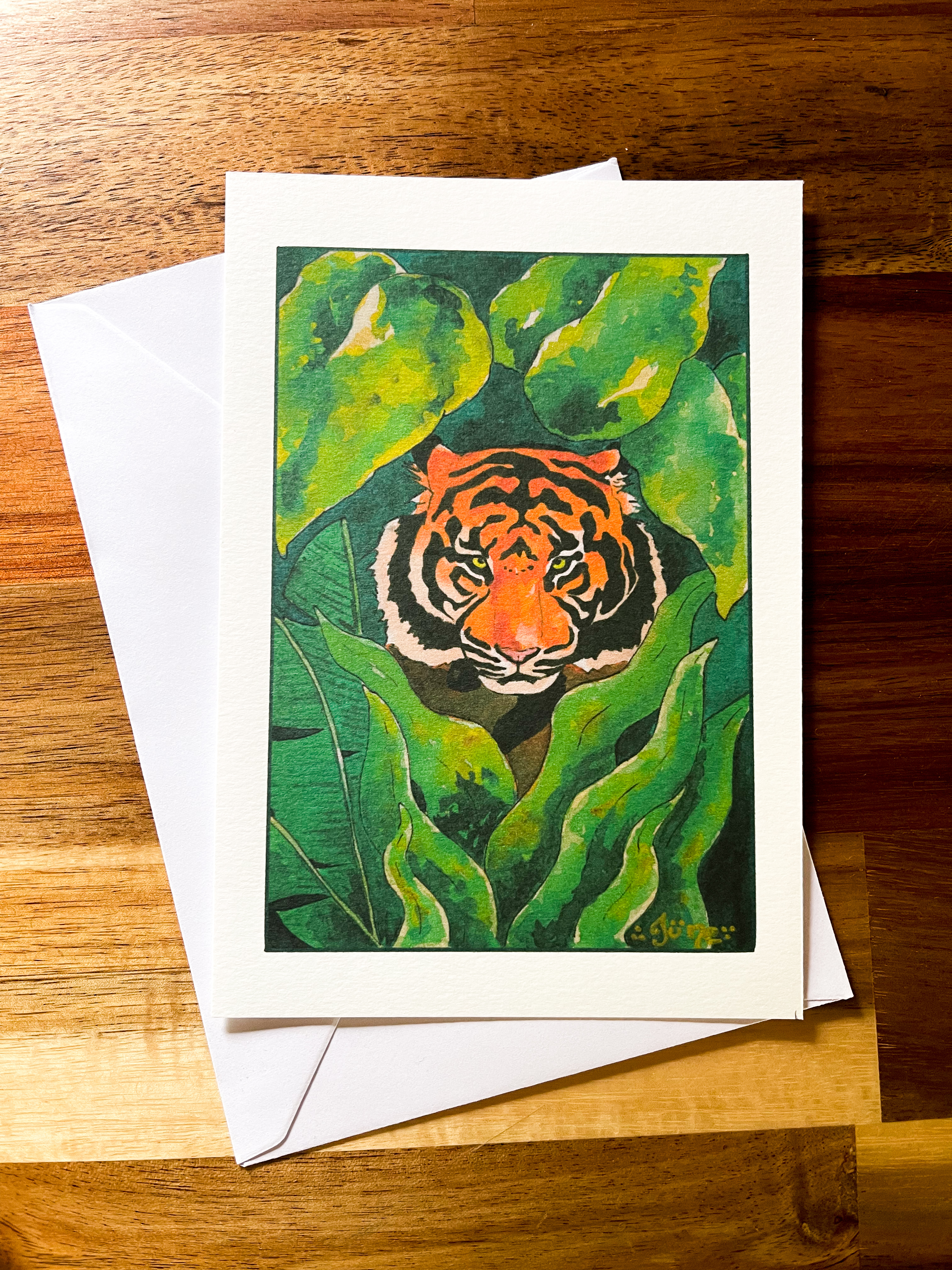 Carte postale Tigre