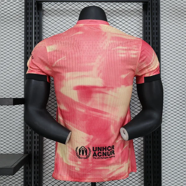 Camiseta de fútbol edición especial rosa del Barcelona versión jugador 2024/2025