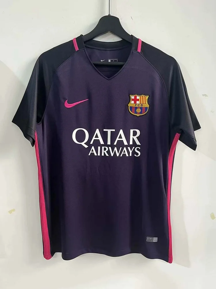 Camiseta de fútbol retro visitante del Barcelona 2016/2017