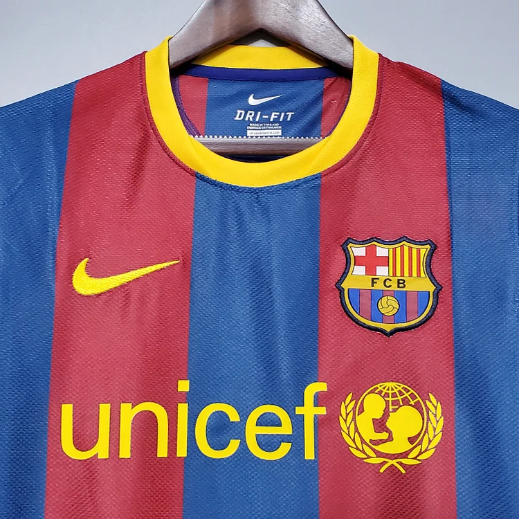 Camiseta de fútbol retro local del Barcelona 2010/2011