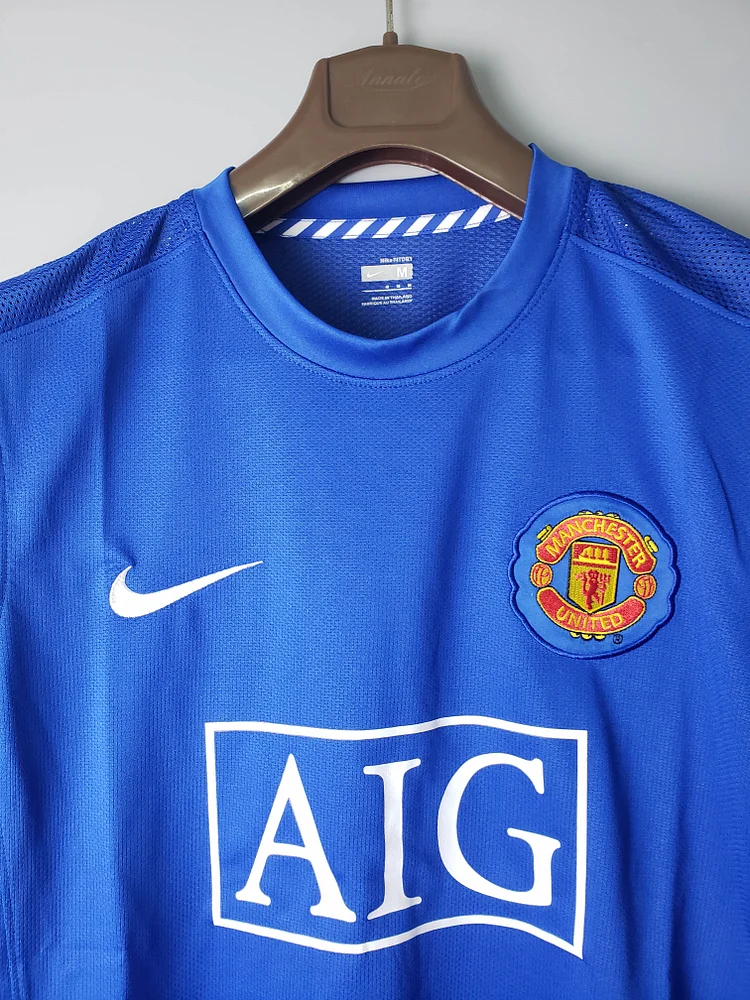 Camiseta de fútbol retro del Manchester United visitante 2007/2008