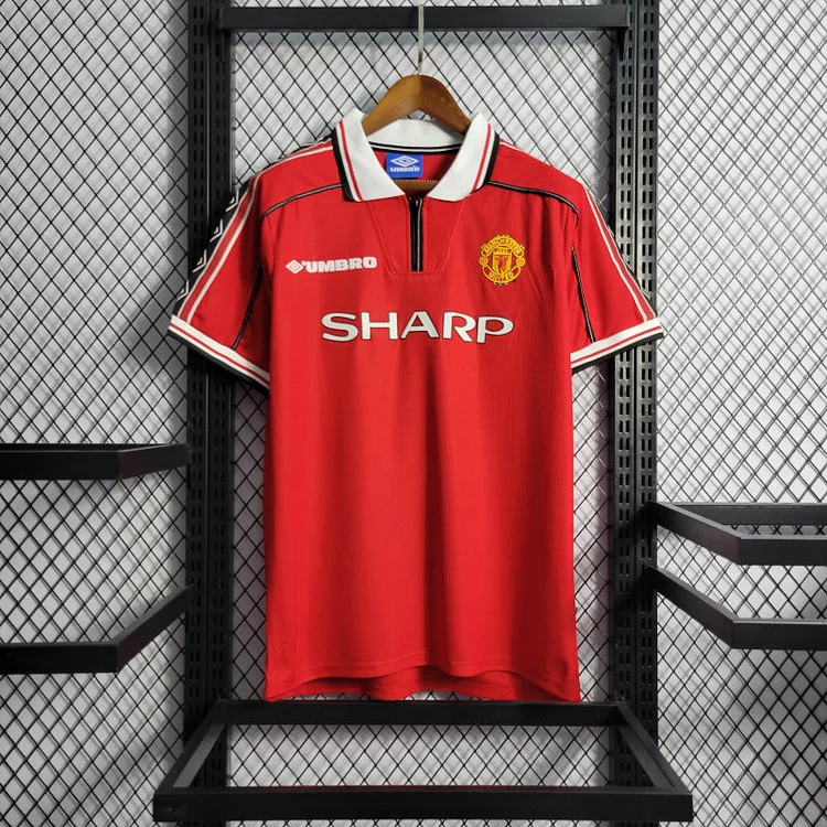 Camiseta de fútbol retro local del Manchester United 1998/1999