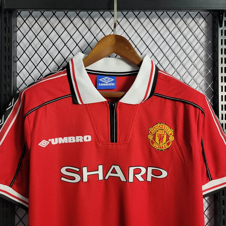 Camiseta de fútbol retro local del Manchester United 1998/1999