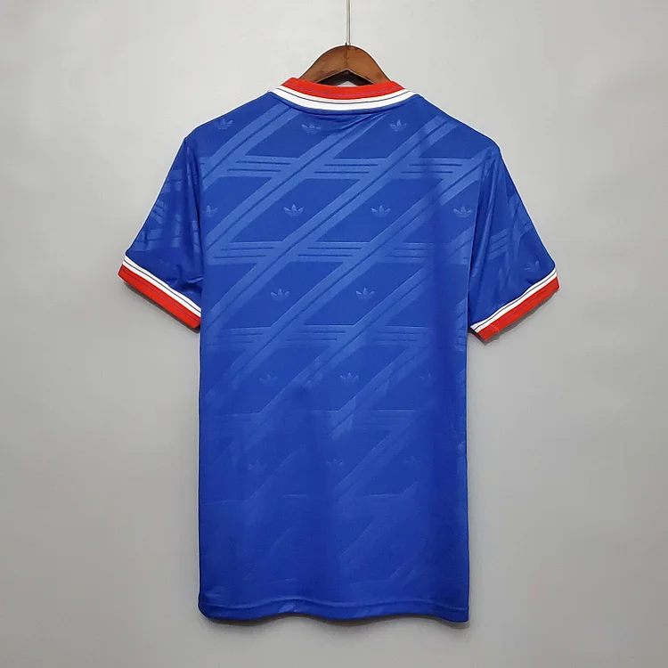 Camiseta de fútbol retro de visitante del Manchester United 1986/1988