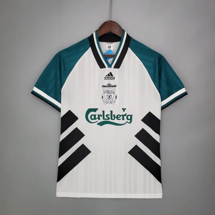 Camiseta de fútbol retro de visitante del Liverpool 1993/1995
