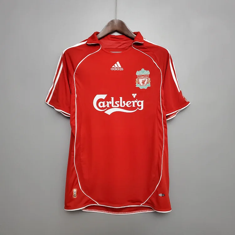Camiseta de fútbol retro local del Liverpool 2006/2007