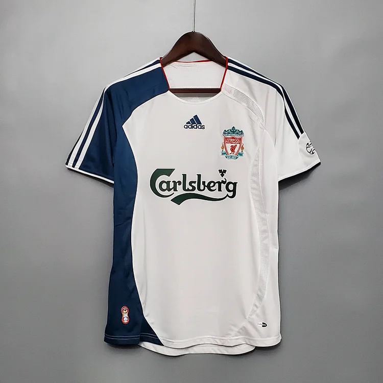 Camiseta de fútbol retro de visitante del Liverpool 2006/2007