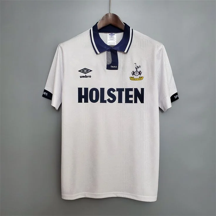 Camiseta de fútbol retro clásica local del Tottenham 91/93