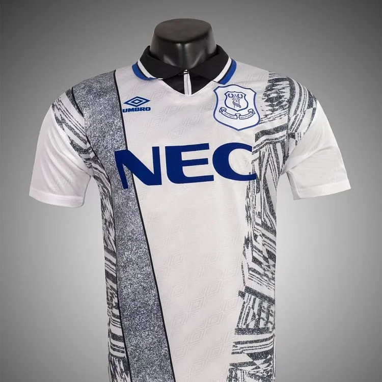 Camiseta de fútbol retro visitante del Everton 94/95