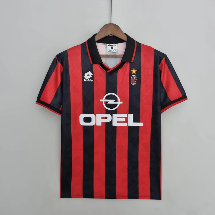 Camiseta de fútbol retro local del AC Milan 1995/1996
