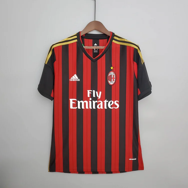 Camiseta de fútbol retro local del AC Milan 2013/2014