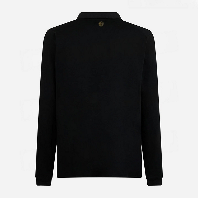 Camiseta de fútbol retro negra del AC Milan 125.º aniversario