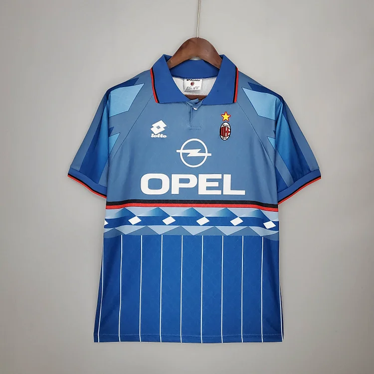 Camiseta de fútbol retro de visitante del AC Milan 1995/1996