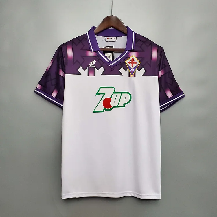 Camiseta de fútbol retro de visitante de la Fiorentina 1992/1993