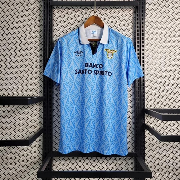 Camiseta de fútbol retro local de la Lazio 1991/92