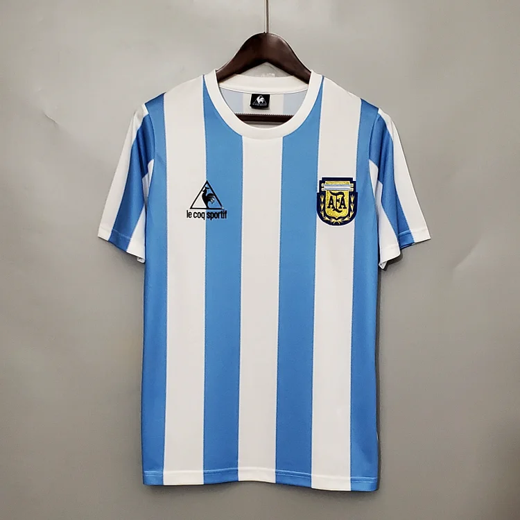 Camiseta retro de local de la selección Argentina 1986