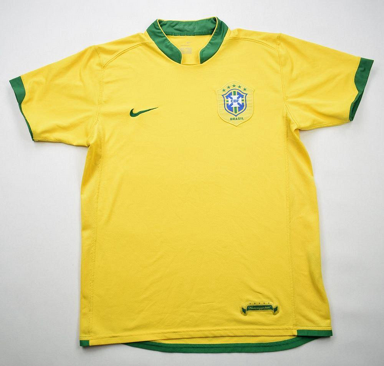 Camiseta retro de fútbol local Brasil de 2006
