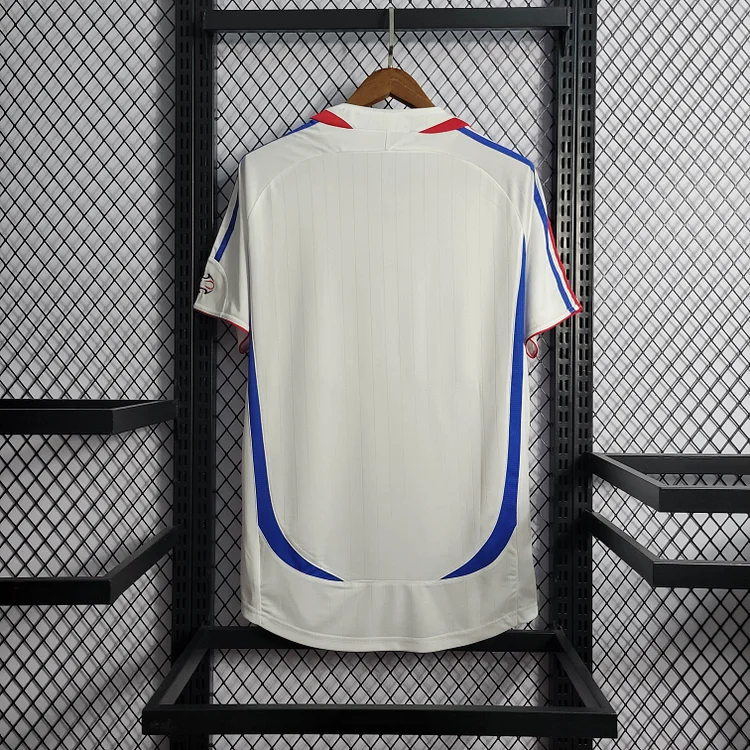 Camiseta de fútbol retro de visitante de Francia 2006