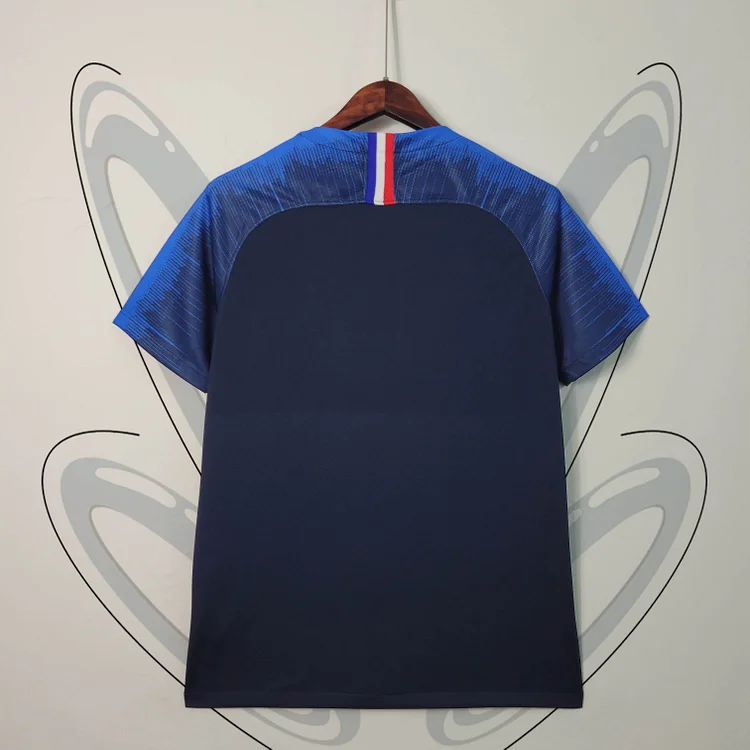 Camiseta de fútbol retro de local de Francia 2018