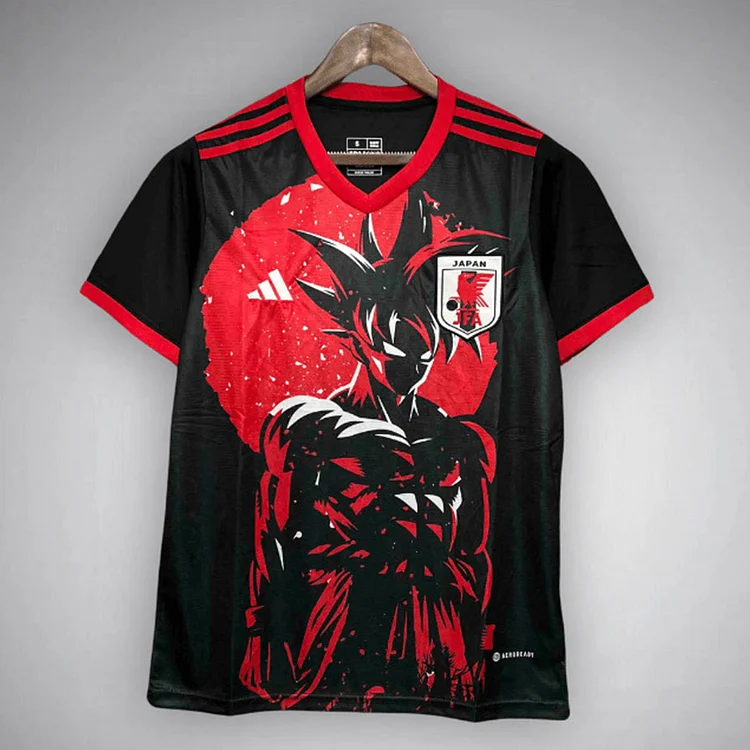 Camiseta de fútbol negra Goku edición especial de Japón 2024