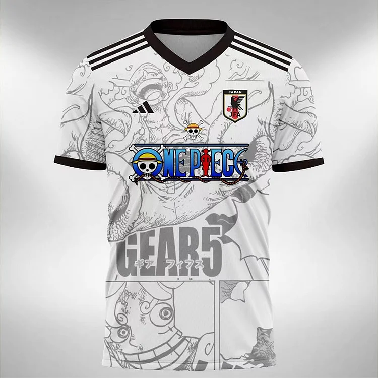 Camiseta de fútbol edición especial ONE PIECE WHITE Japón 2024