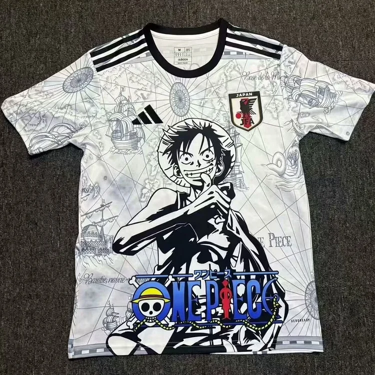 Camiseta de fútbol edición especial ONE PIECE WHITE 2 Japón 2024