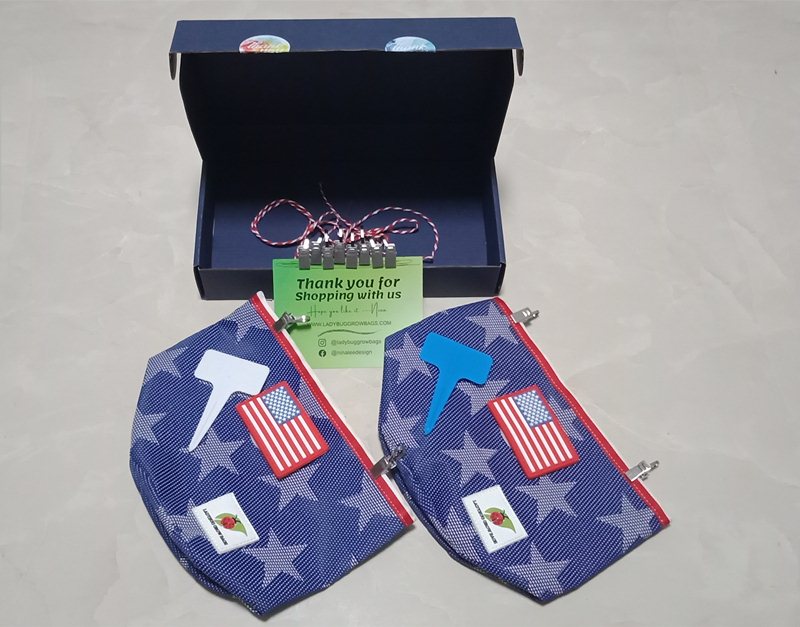 3/4 Gallon White Star Grow Bag  (2 Pack)