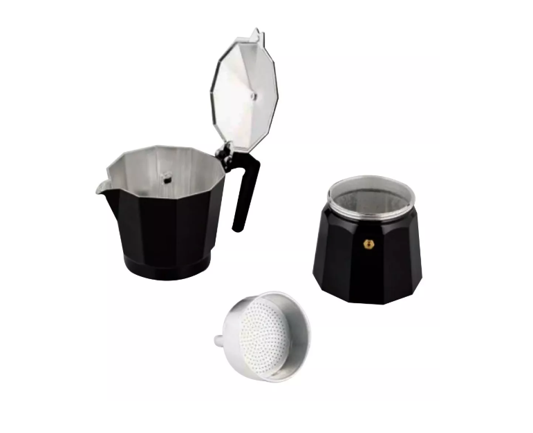 Cafetera Espresso, Moka Filtro De Aluminio 6 Tazas 300ml