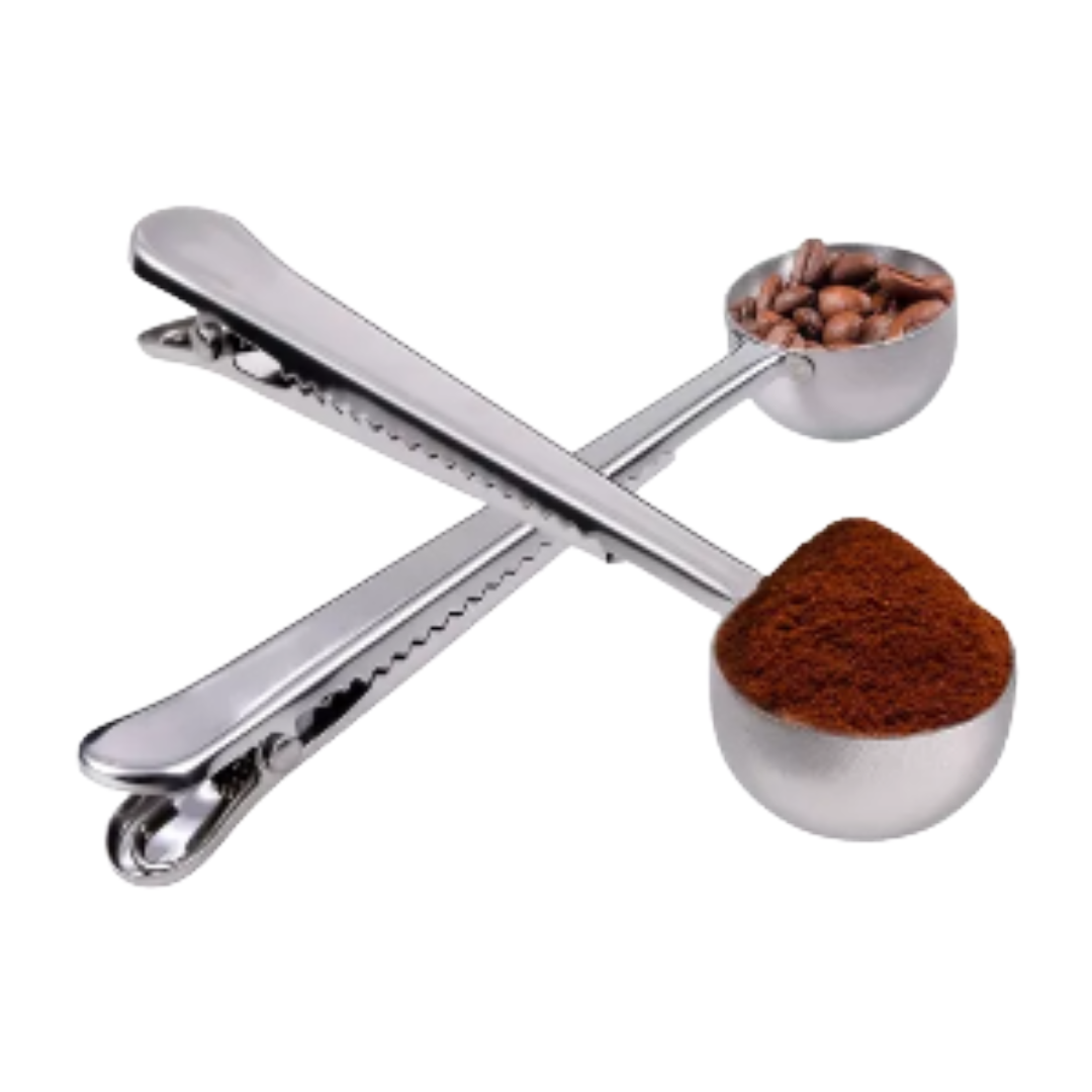 Cuchara Pinza Dosificadora Clip Acero Inoxidable Multiuso