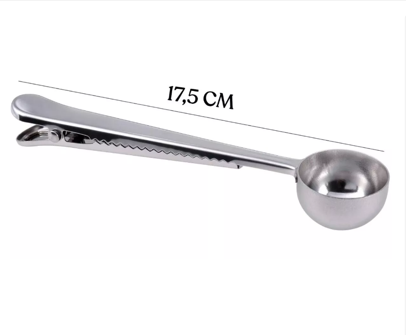 Cuchara Pinza Dosificadora Clip Acero Inoxidable Multiuso