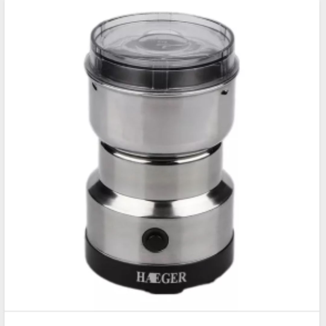 Molino Moledor De Café Eléctrico Color Plateado