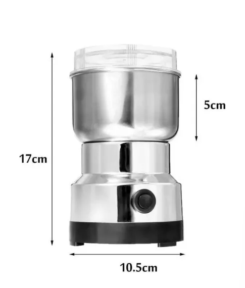 Molino Moledor De Café Eléctrico Color Plateado