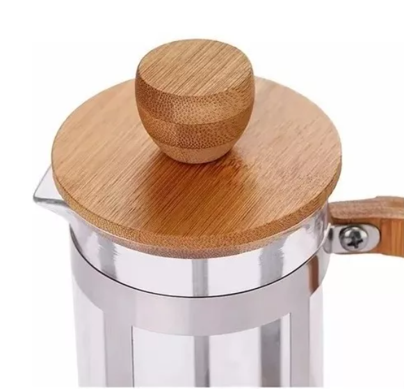 Cafetera Prensa Francesa Bambú 600 Ml