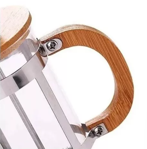 Cafetera Prensa Francesa Bambú 600 Ml