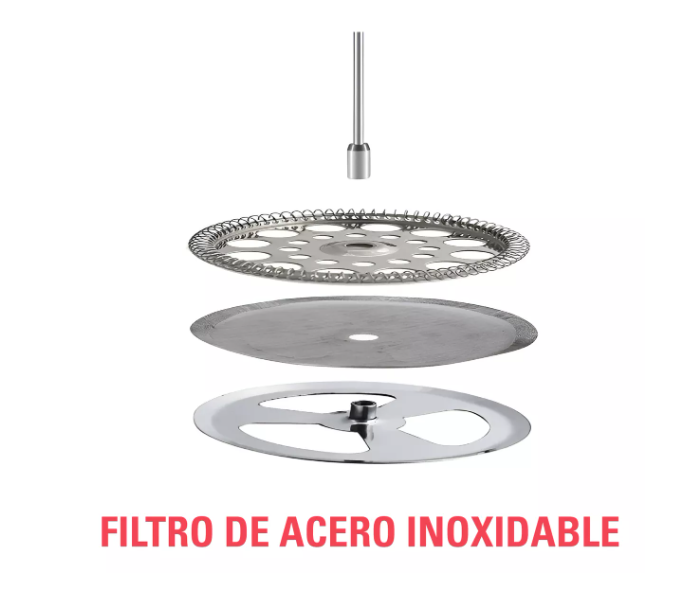 Cafetera Prensa Francesa 350ml Embolo Negra Filtro Acero