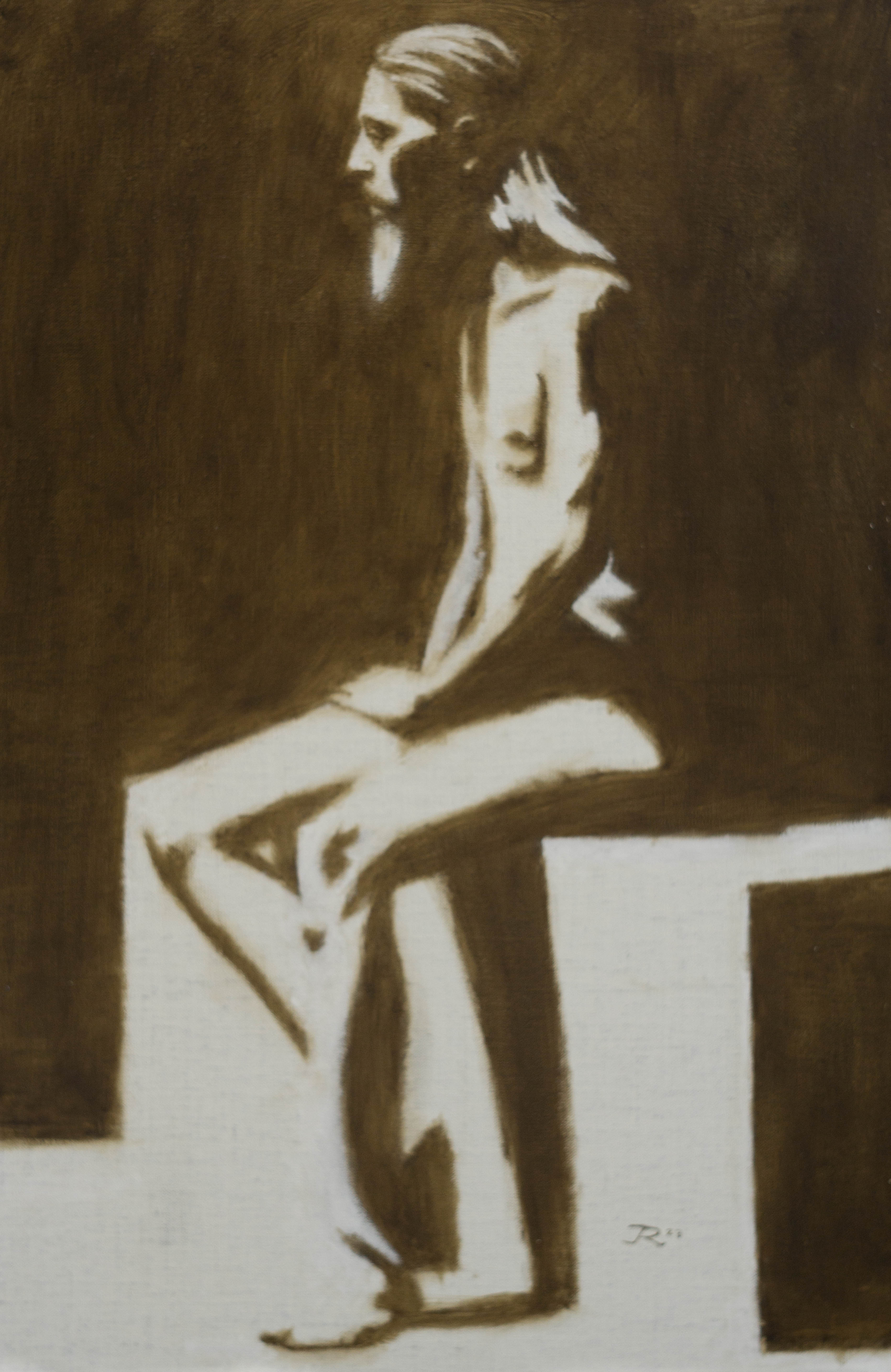 Francesco in the sauna