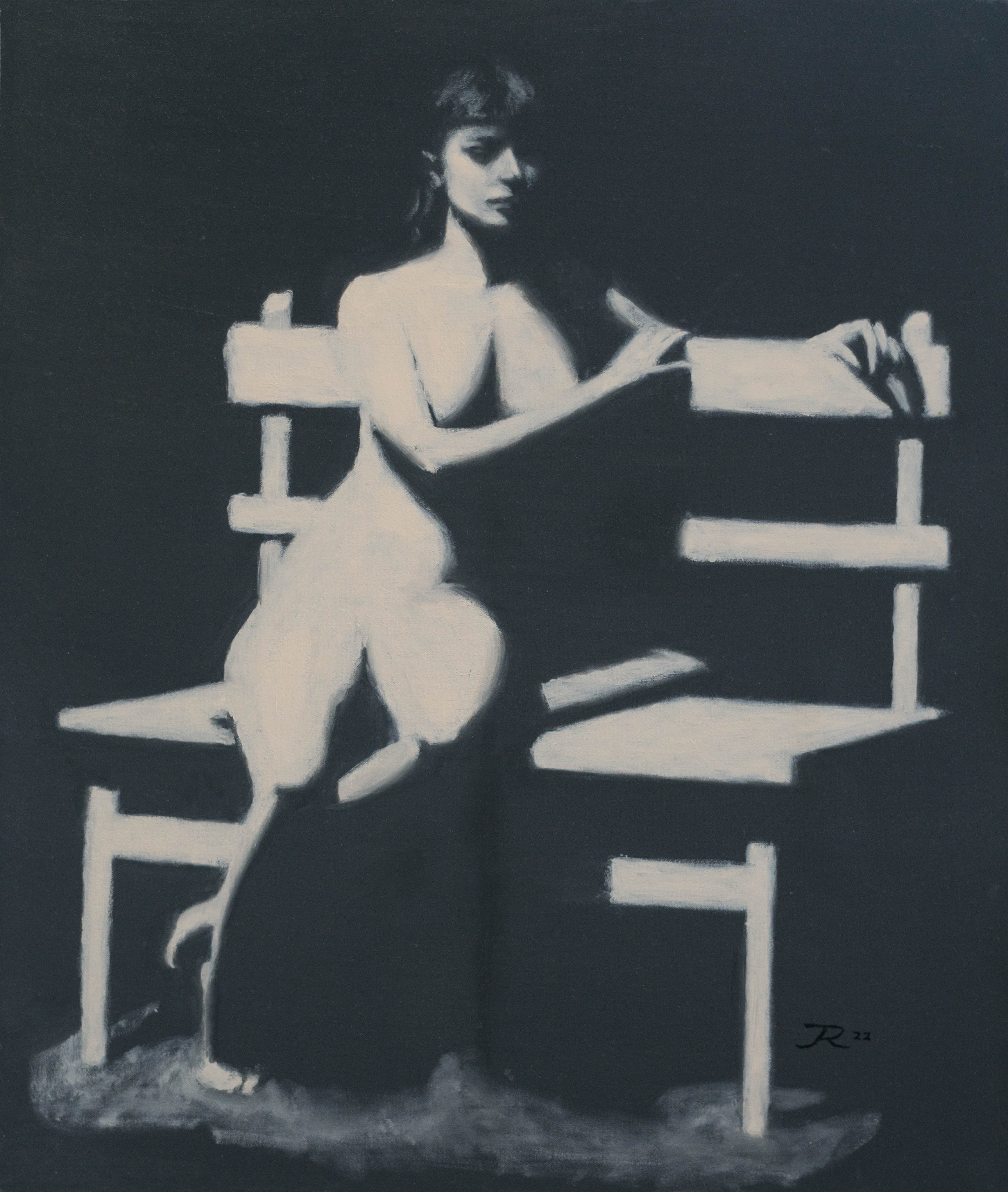 Lightshapes of a woman