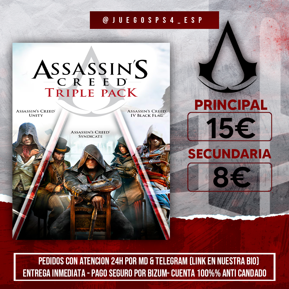 Assassin's Creed Pack Unity, Syndicate y IV Black Flag