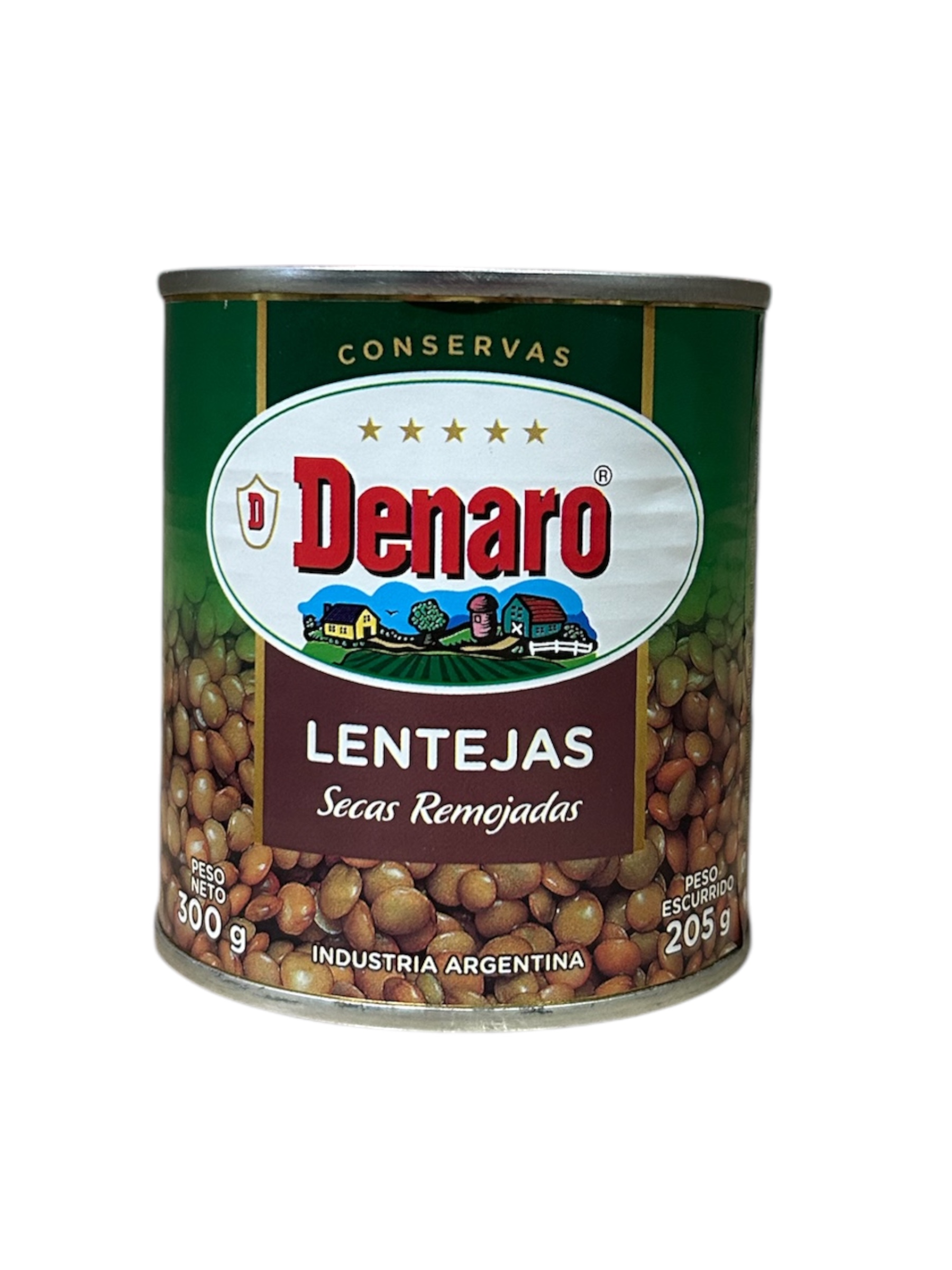 Lentejas en lata "Denaro" secas remojadas