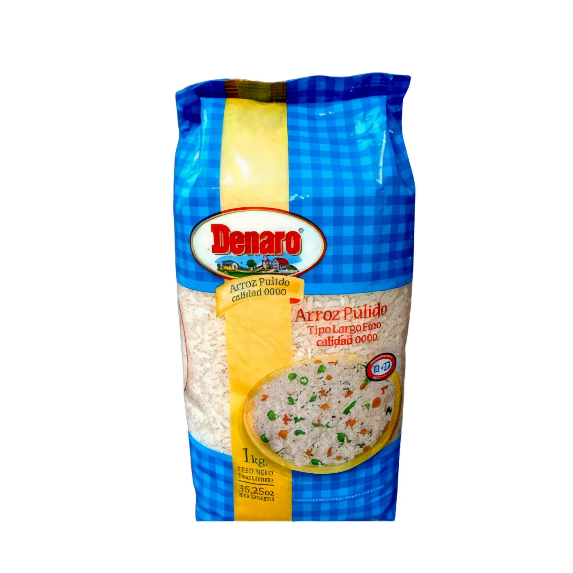 Arroz largo fino 0000 "Denaro" 10 x 1 kilo