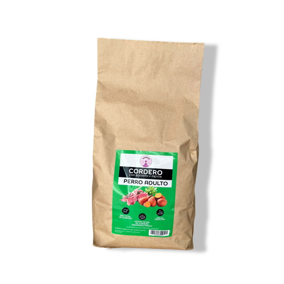 Cordero con boniato y menta