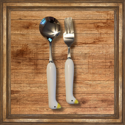 Accessories - Duck-Themed Spoon and Fork Set